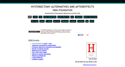 Desktop Screenshot of hersfoundation.org